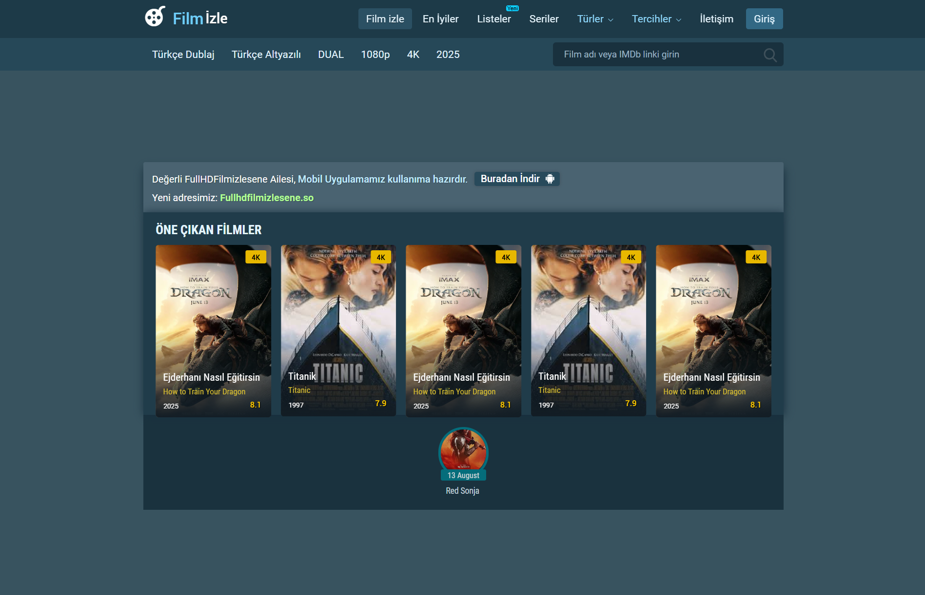 FullHD Film İzleme Scripti