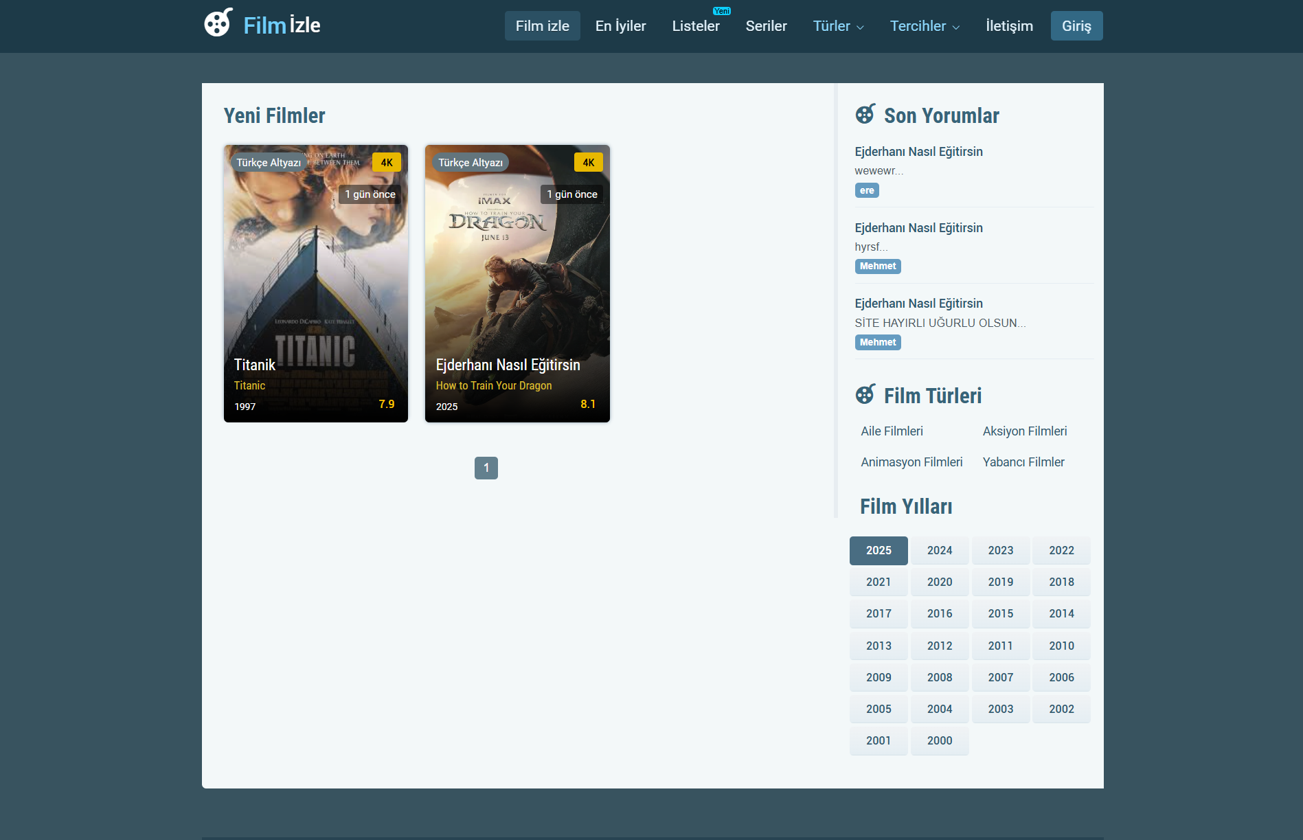 FullHD Film İzleme Scripti