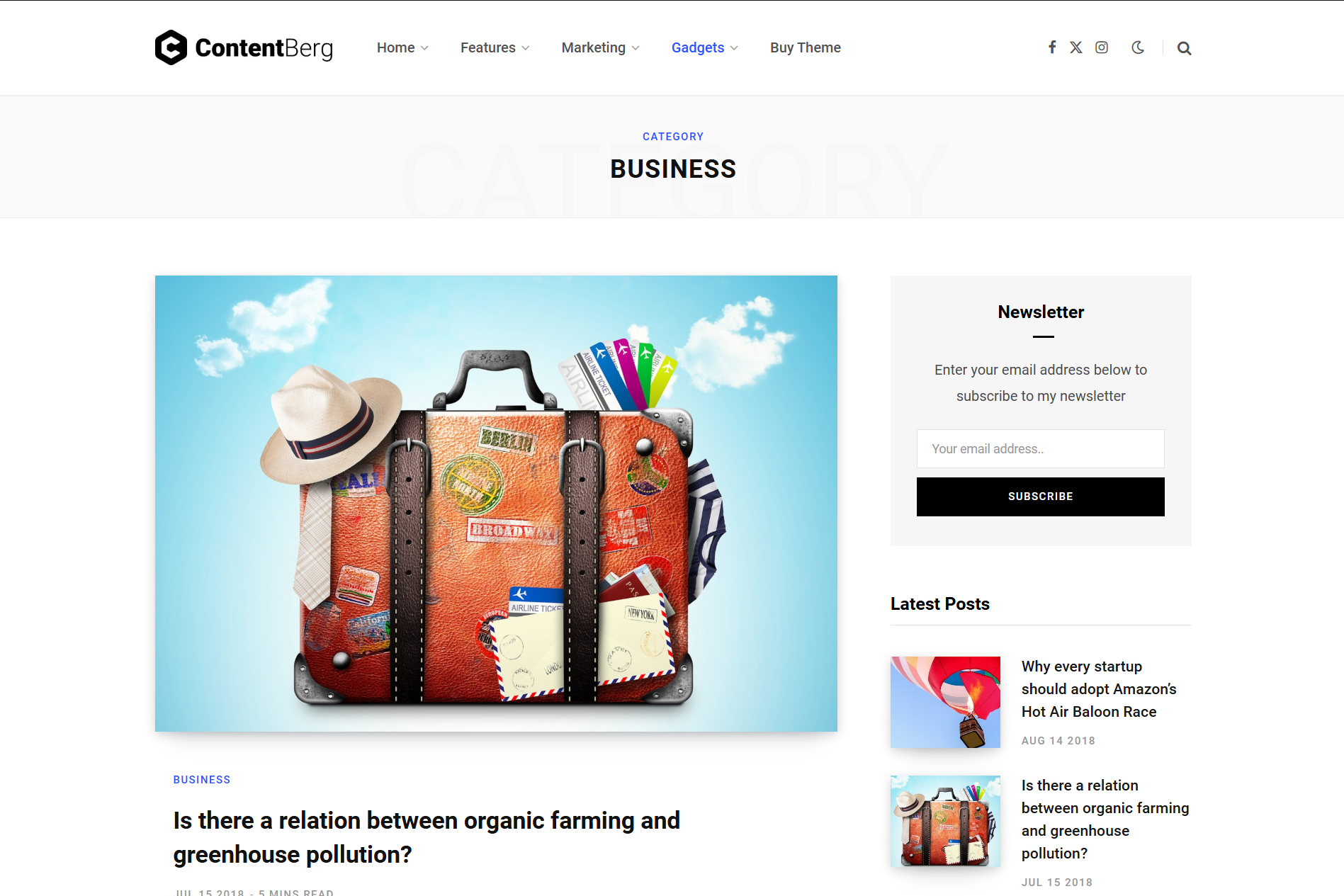 Contentberg Blog – Blog Teması