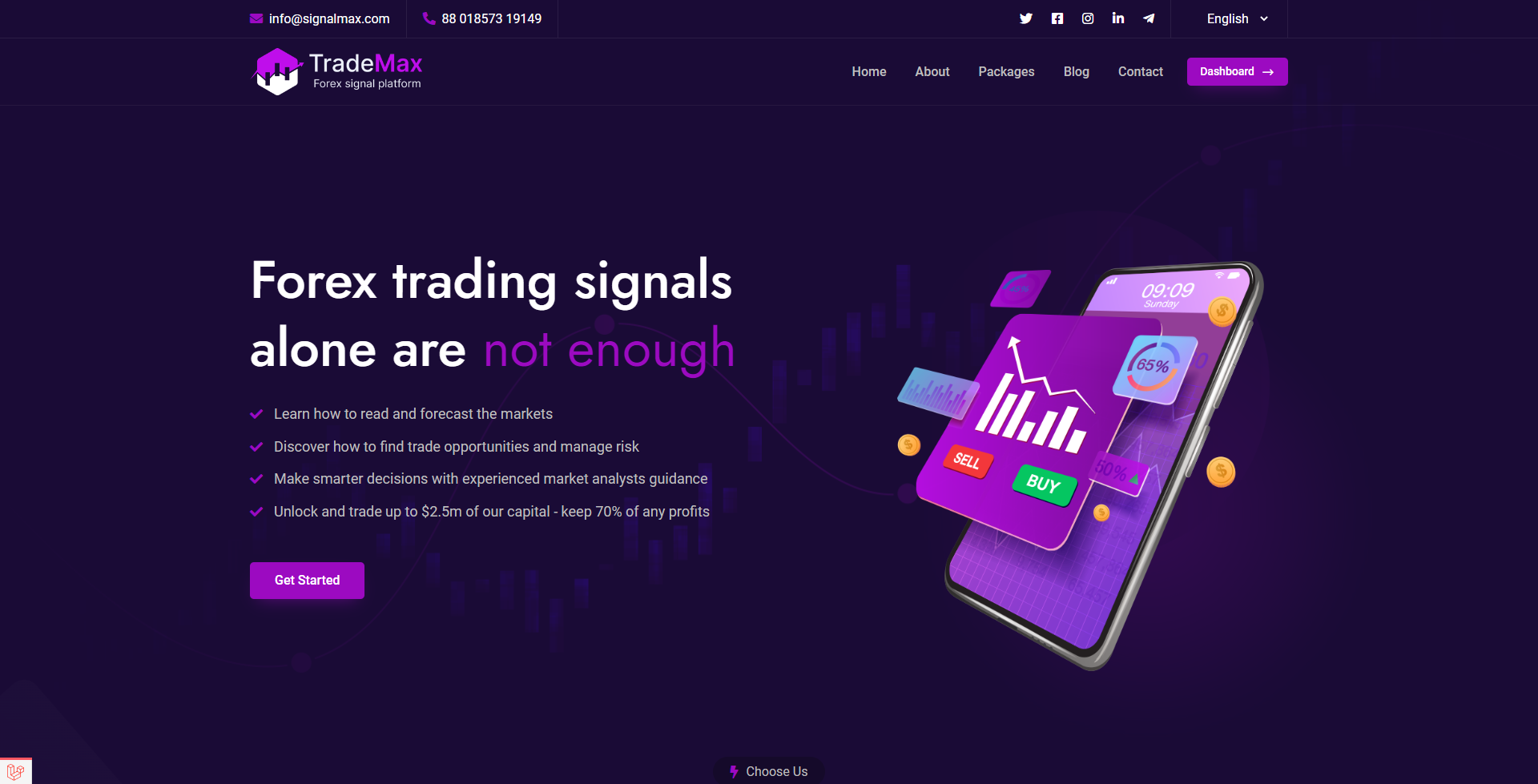 SignalMax - Yatırım ve Forex Platformu