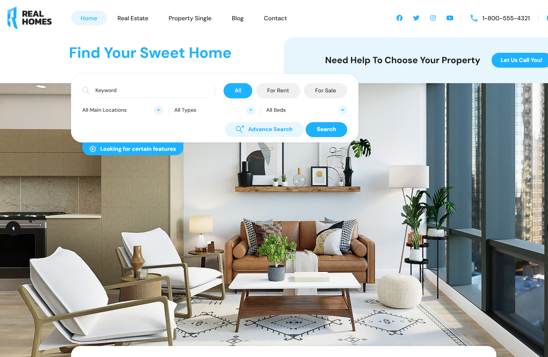 Real Homes  –  Emlak Teması