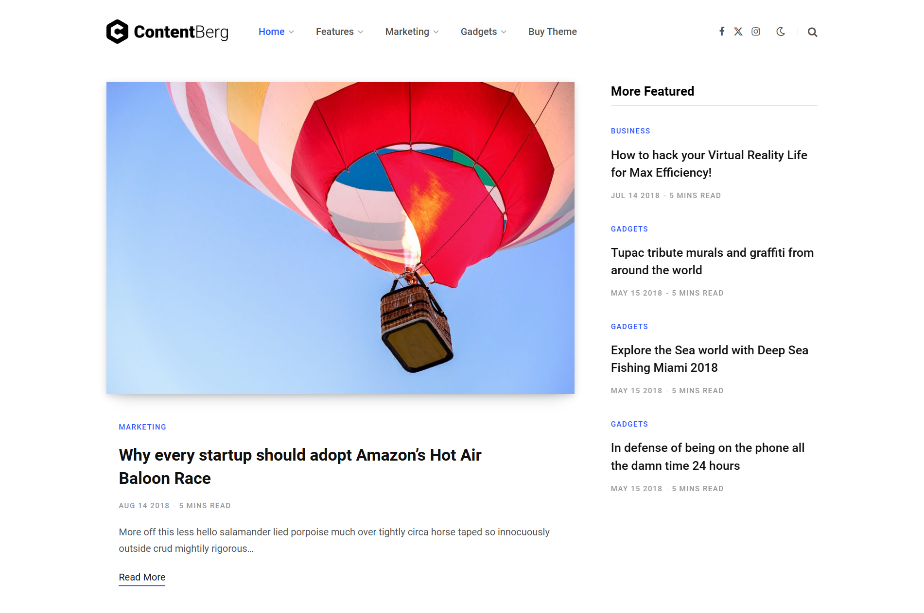 Contentberg Blog – Blog Teması