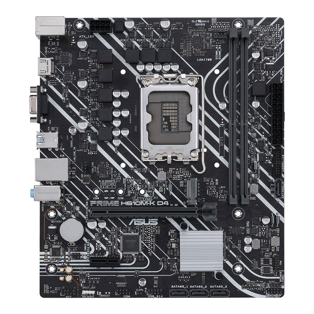 ASUS Prime H610M-K D4 LGA1700 DDR4 Micro-ATX